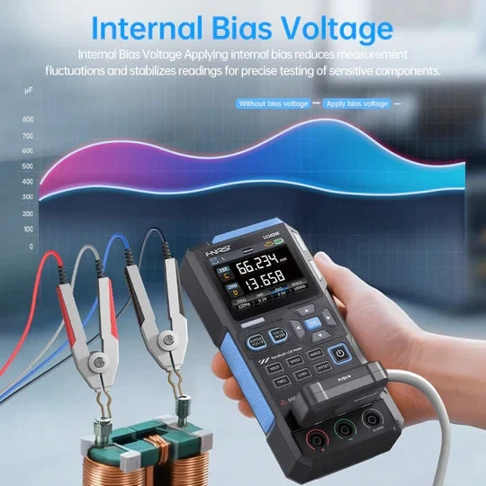 FNIRSI LC1020E Handheld Digital Bridge LCR ESR Meter Capacitor 100mF Auto range - Image 4 of 4