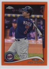 2014 Topps Chrome Orange Refractor Joe Mauer #144 HOF 1n93
