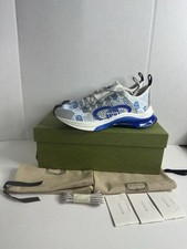 Gucci Run Sneaker White Blue W for sale | eBay
