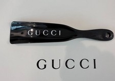 AUTHENTIC Gucci Black Logo Detailed Shoe Horn 7" Brand New