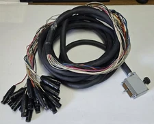 Belden 1516B Edac Elco 72 Pin 24 Channel Neutrik Gold Female XLR Audio Cable 25f