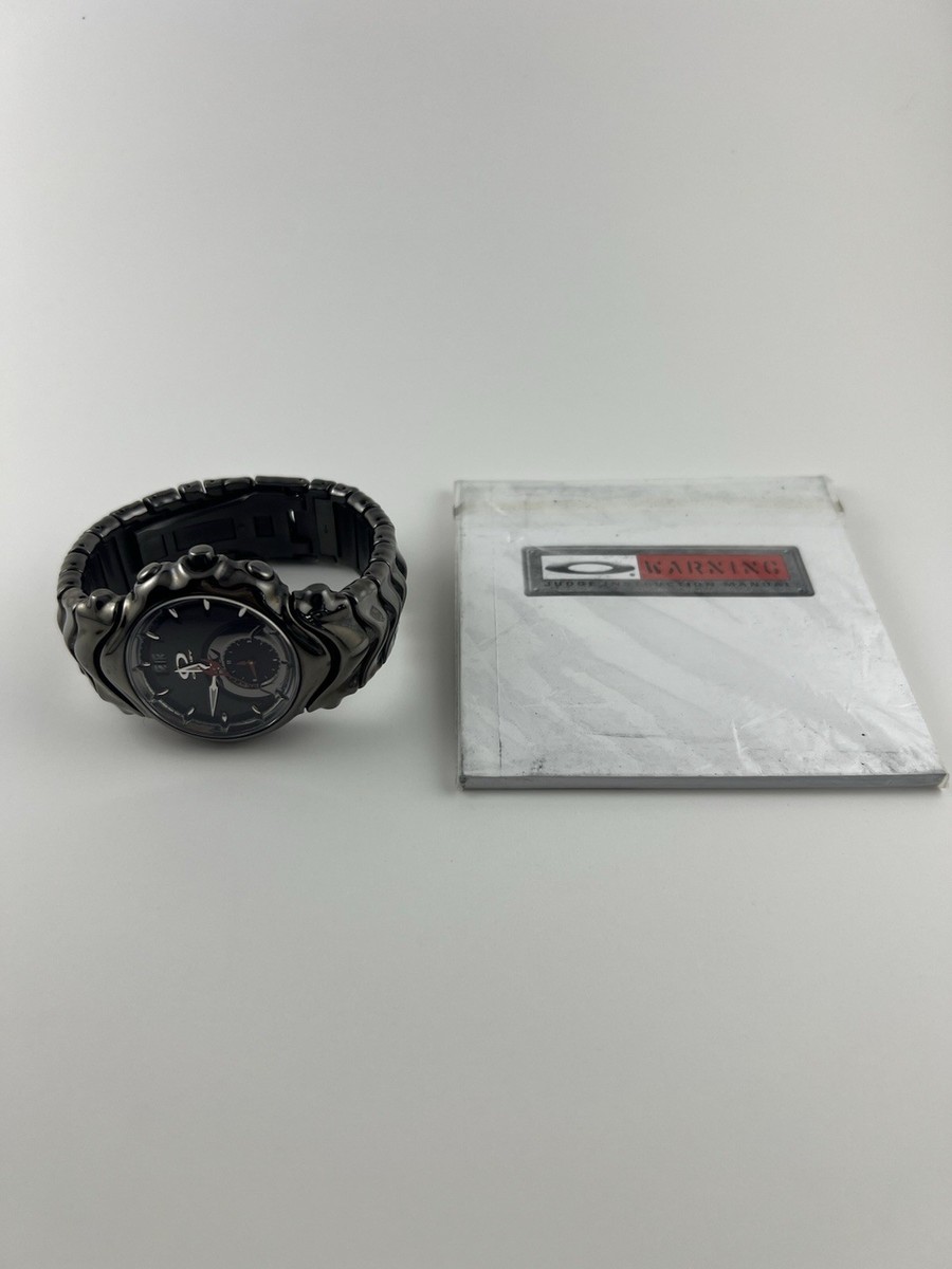 Oakley Judge Stealth Black Mens Chronograph Watch 10-164