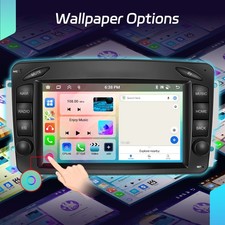 4+64G Android 15 Autoradio F&uuml;r Mercedes Benz C-Klasse W203 W209 W208 GPS Navi BT