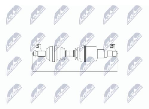 Original NTY Drive Shaft NPW-JG-000 For Jaguar