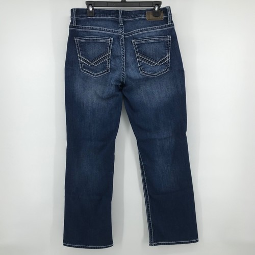 BKE Jeans Herren 32x30 Blau Jake Straight Stretch Denim Whiskered Medium Wash - Bild 3 von 9