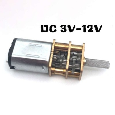 N20 Gear Motor DC 3V-12V 5RPM-40RPM Slow Speed Full Metal Gearbox DIY Robot Car