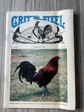 VINTAGE "GRIT AND STEEL" POULTRY GAMEFOWL MAGAZINE 1993 Feb February  ISSUE