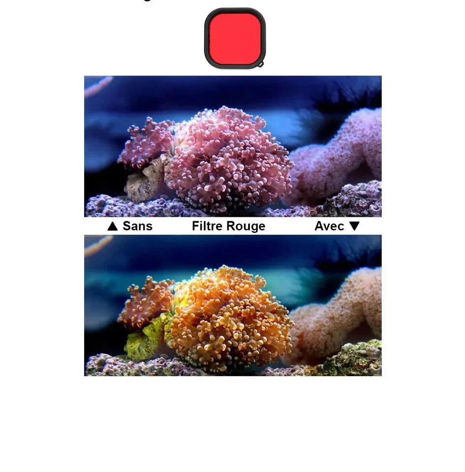 Underwater Action Cam Photo Video Red Filter Color Correction GoPro HERO 5/6/7 - Image 3 of 3