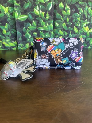Rare Discontinued Tokidoki Robetto Fumetto Makeup Rectangular Cosmetic Bag Pouch