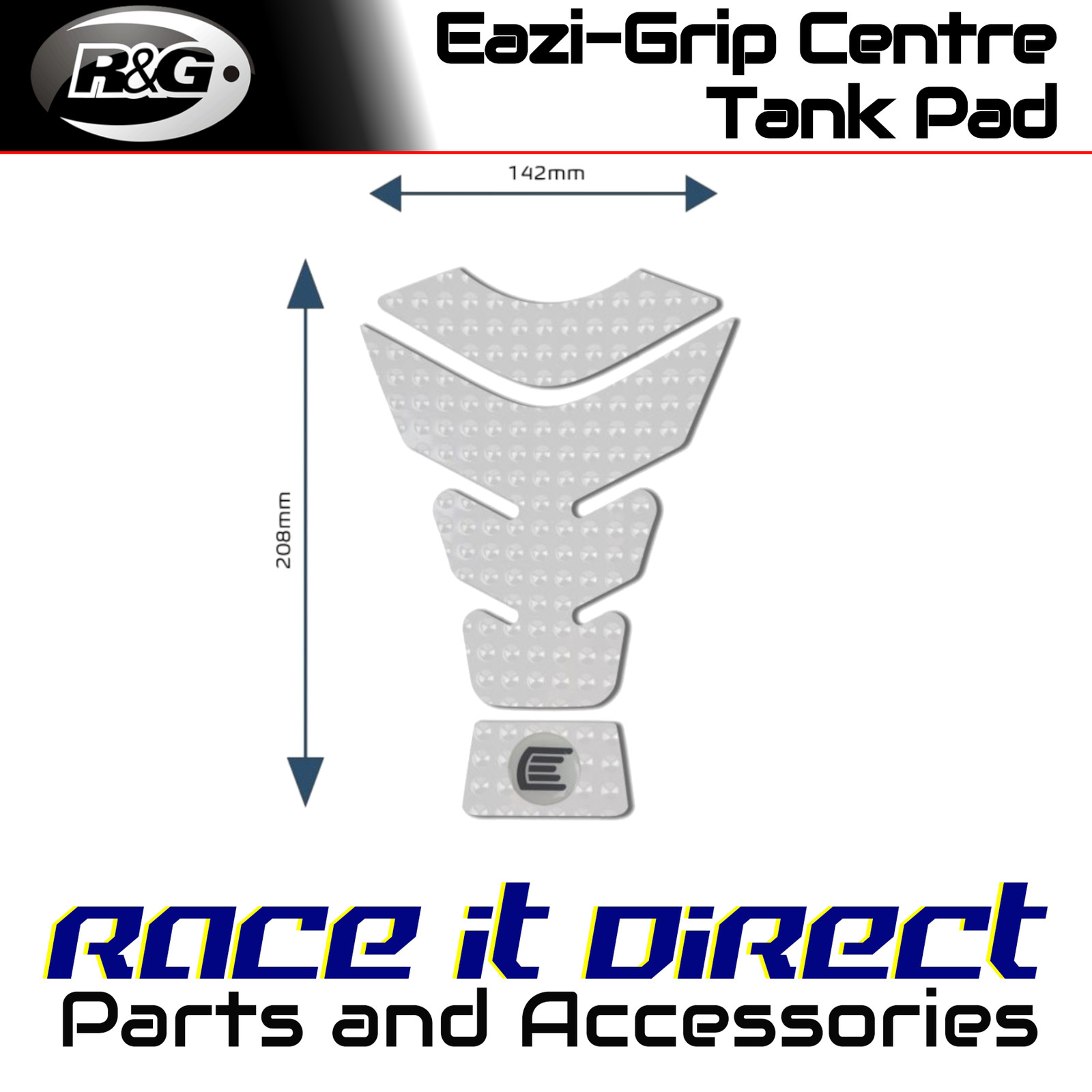 Eazi-Grip Centre Tank Pads for Ducati Panigale V4 Spe 2018 EVO G Clear Eazi-Grip