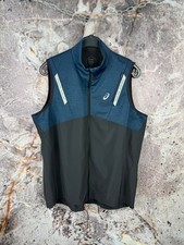 Men s ASICS Vest Black Blue Streetwear Size X...