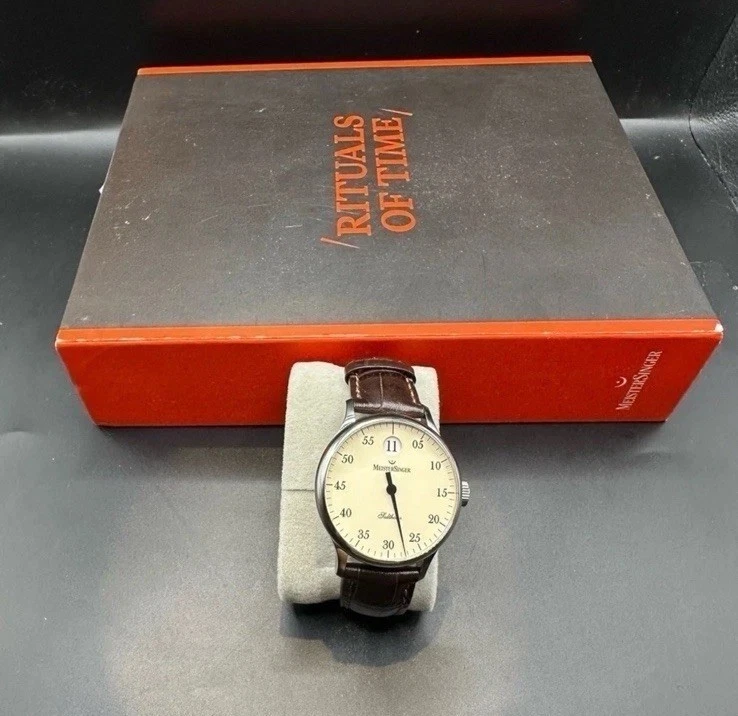 Meister Singer Salthora Single Hour Hand Watch Full Presentation - Image 3 of 4