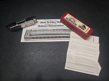 Hohner MS Big River Harp Harmonica Key C Made In Germany With Case Directions