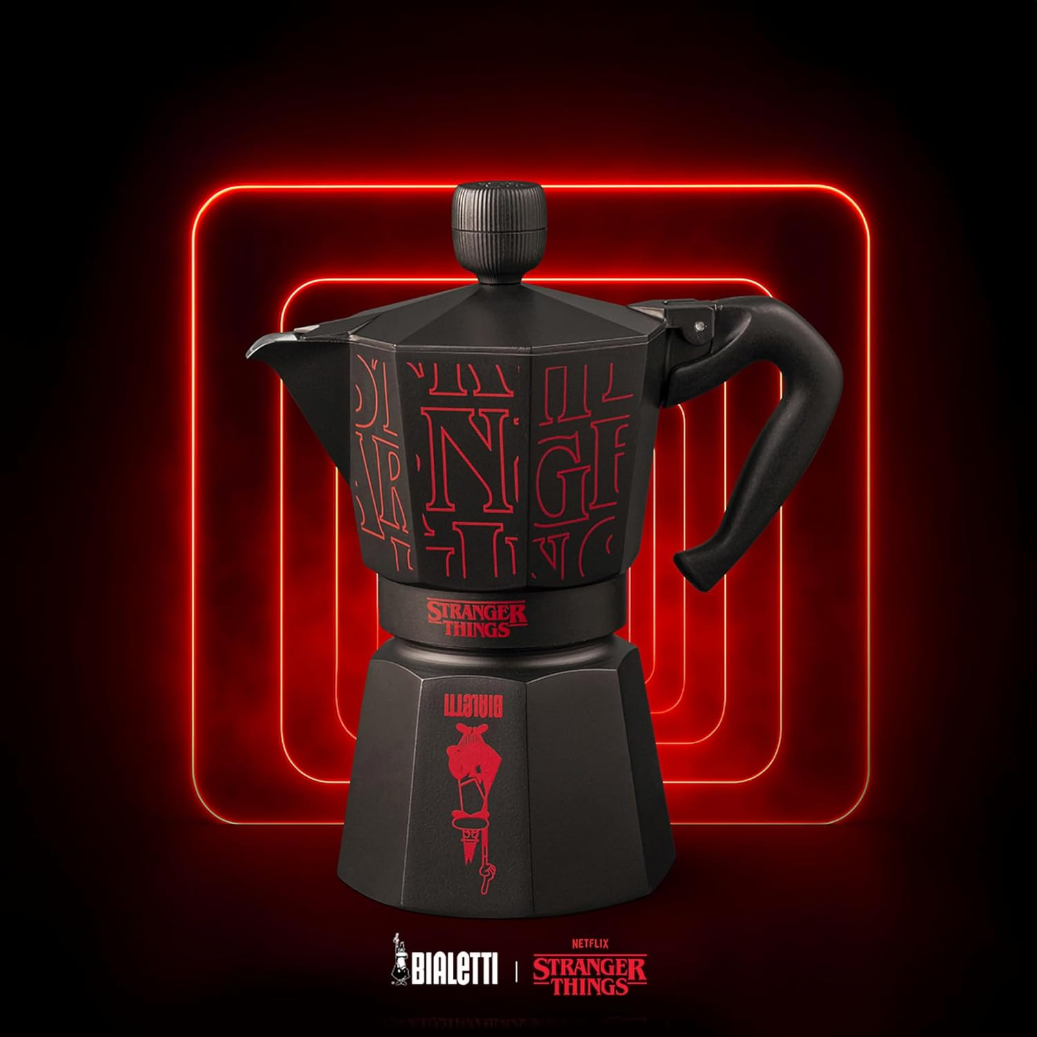 Bialetti Moka Express Stranger Things 6 Tazze | Caffettiera con Pomolo Musicale - 4