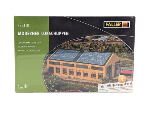Faller H0 222110 kit moderno cobertizo de locomotoras NUEVO EMBALAJE ORIGINAL | Condition: Neu