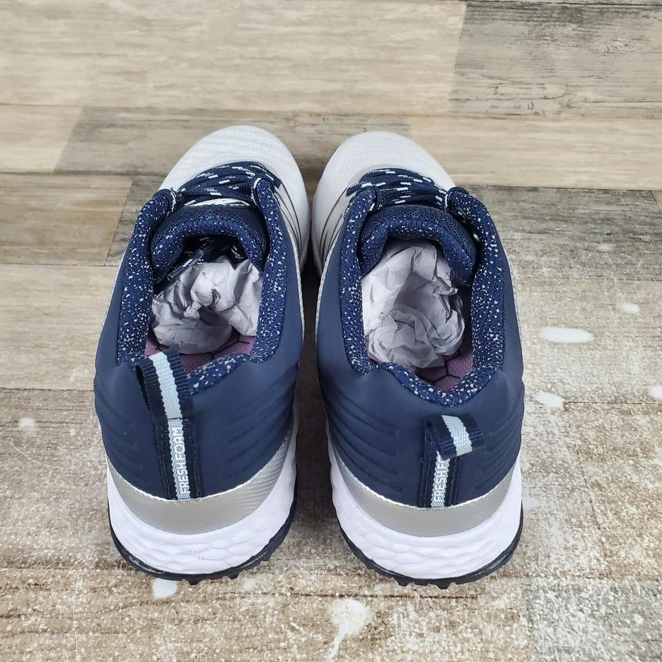 Botines de golf New Balance Fresh Foam Contend V2 para mujer talla 7,5 D blanco azul Foto 3 de 4