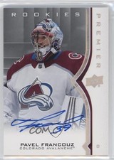2020-21 Upper Deck Premier Rookies Silver Spectrum Pavel Francouz #73 Auto s3g