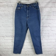 Vintage Lee High Rise Waist Denim Mom Jeans Size Women's 12 Medium - Made in USA