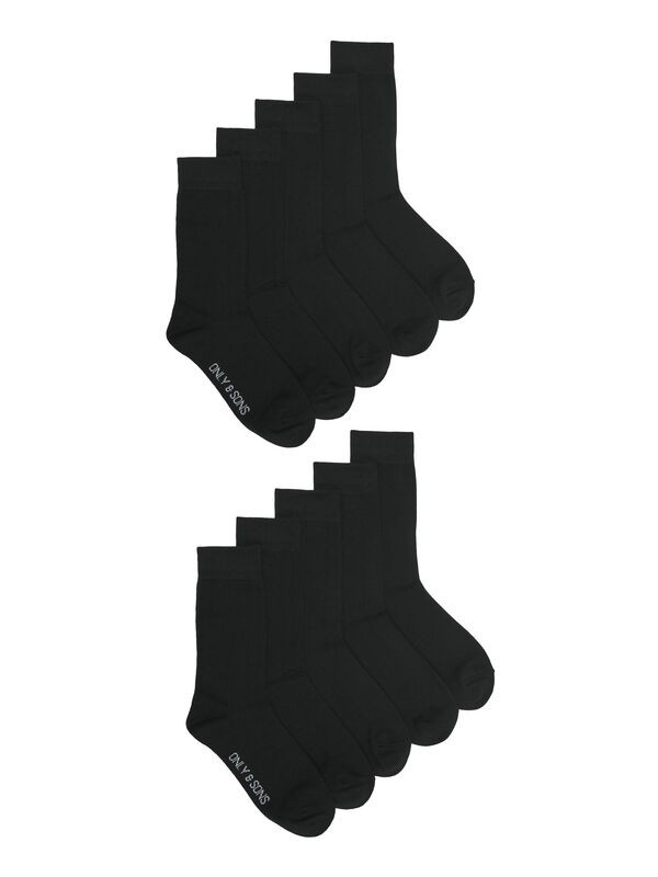 НОСКИ ONLY and SONS Socken унисекс ONSFINCH BASIC 10 ШТУК schwarz EU 39-42 4390₽