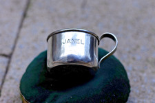 Kalo Shop Chicago Sterling Silver Baby Cup Hand Wrought Arts & Crafts Janel 15