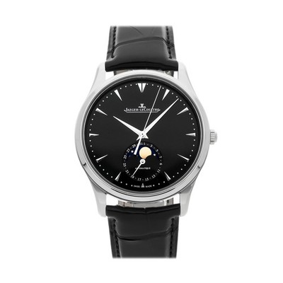 Jaeger-LeCoultre Master Ultra Thin Moon Steel Auto 39mm Black Watch Q1368470