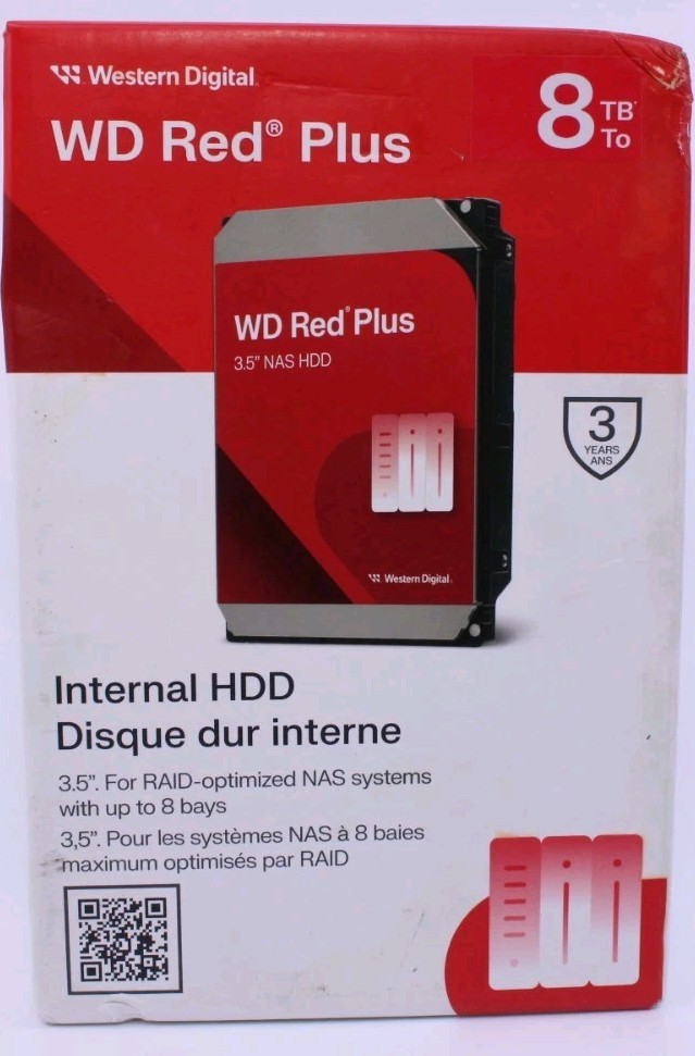 WD 8TB WD Red Plus NAS Internal Hard Drive HDD - 5640 RPM SATA 6