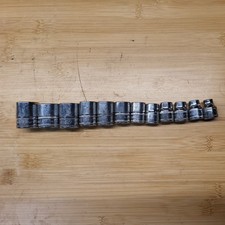 Snap-on Fsm81-fsm191 8-19mm Metric 12 Piece 38 Drive 6 Point Socket Set Snap-on Fsm81-fsm191 8-19mm Metric 12 Piece 38 Drive 6 Point Socket Set