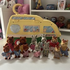 Camping car les petits malins sylvanian families bandai vintage