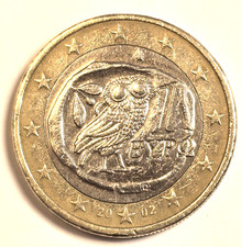 1 euro Grecja 2002 moneta obiegowa - Greece used coin 2002