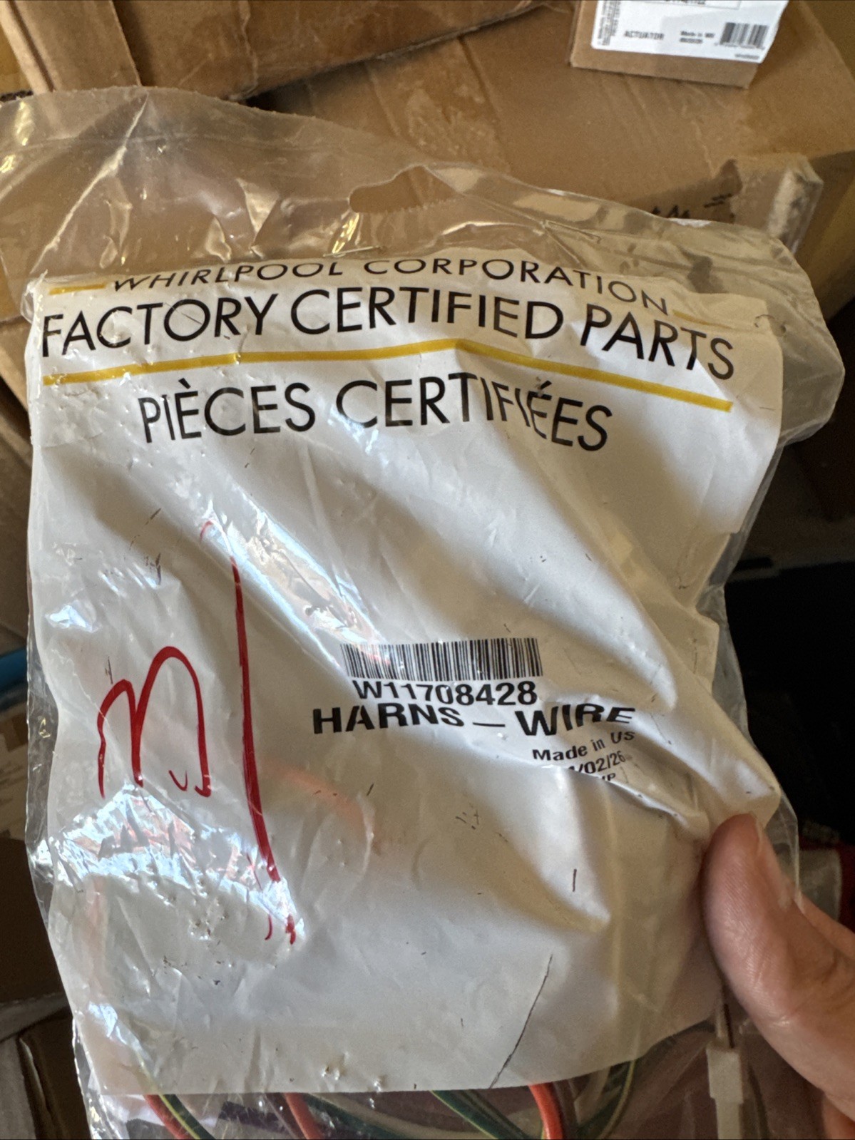 New  Genuine W11708428 Harns-Wire OEM Fast Ship