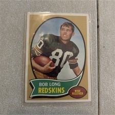Topps 1966 Topps Bob Long Rookie #53 Washington Redskins NFL Football Card. rookie card picture