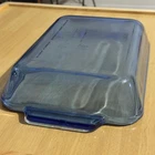 VTG - Anchor Hocking - 2QT Cobalt Blue Glass Baking Dish Casserole - 8"x11"