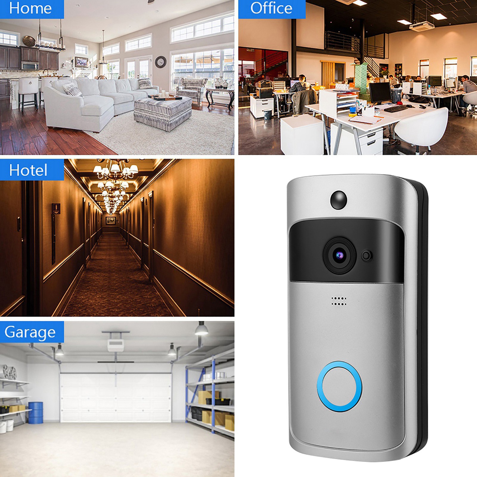 Smart Wifi Video Intercom Wireless Infrared Doorbell Doorphone Access System UK