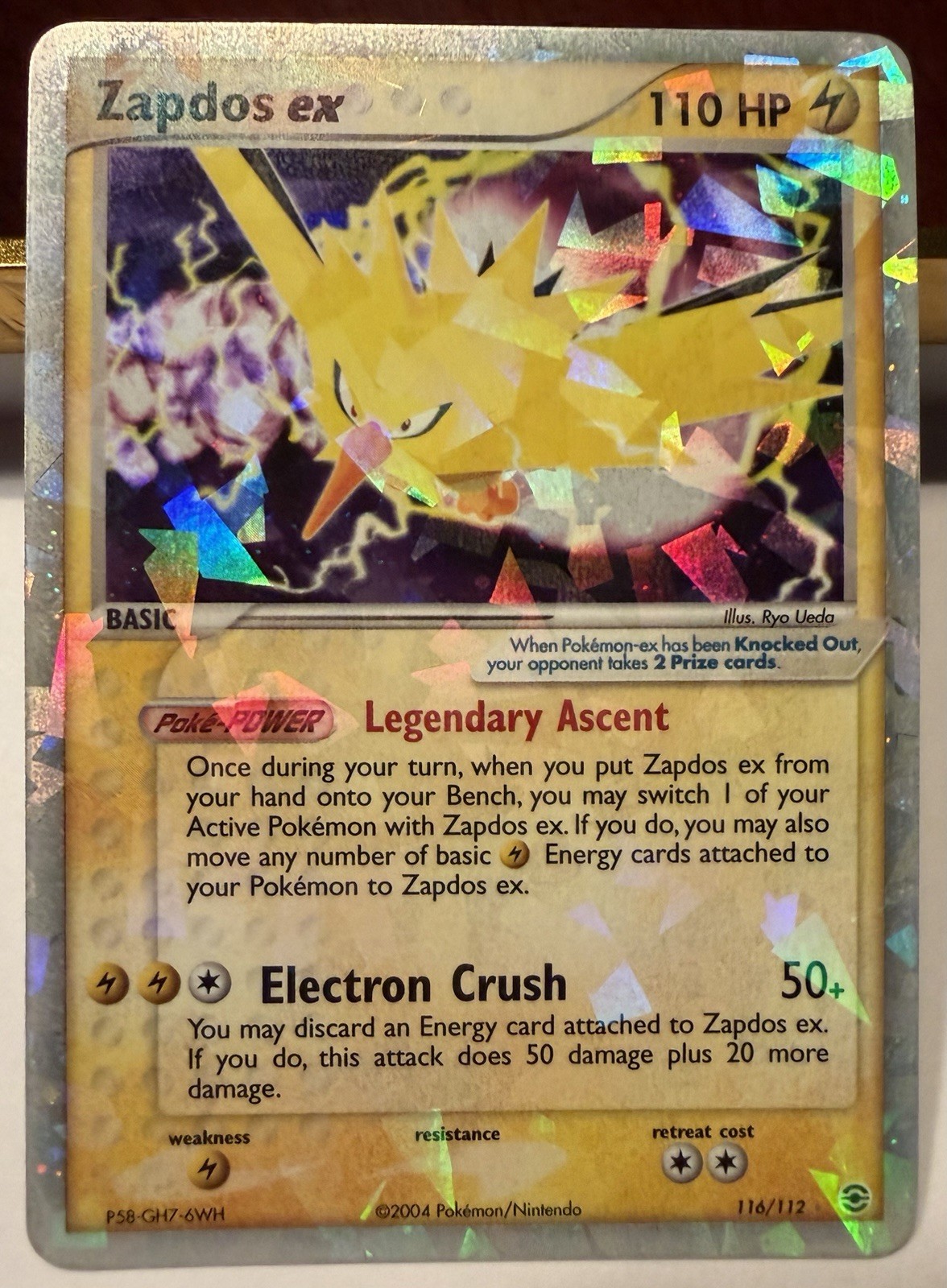 Zapdos ex - 116/112 EX FireRed & LeafGreen [NM condition]