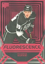 2021-22 Upper Deck Hockey Card Fluorescence Red #FL-47 Rasmus Kupari