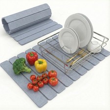 Large Stone Drying Mat for Kitchen Counter  Premium Diatomaceous Earth Coast...