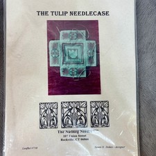 The Tulip Needlecase Cross Stitch & Hardanger Pattern The Nutmeg Needle Case