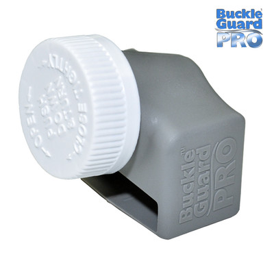 Buckle Guard PRO seat belt button cover, Baby Proof Your Car, 1 Unit Gray 87125