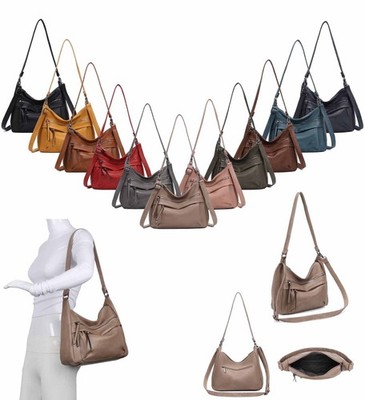 DAMEN TASCHE SHOPPER Crossbody Schultertasche Hobo Bag CrossOver Umhängetasche