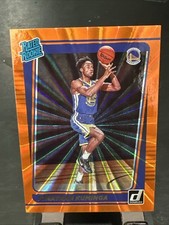 2021-22 Panini Donruss Rated Rookie Jonathan Kuminga 240 Holo Orange Laser Hawks