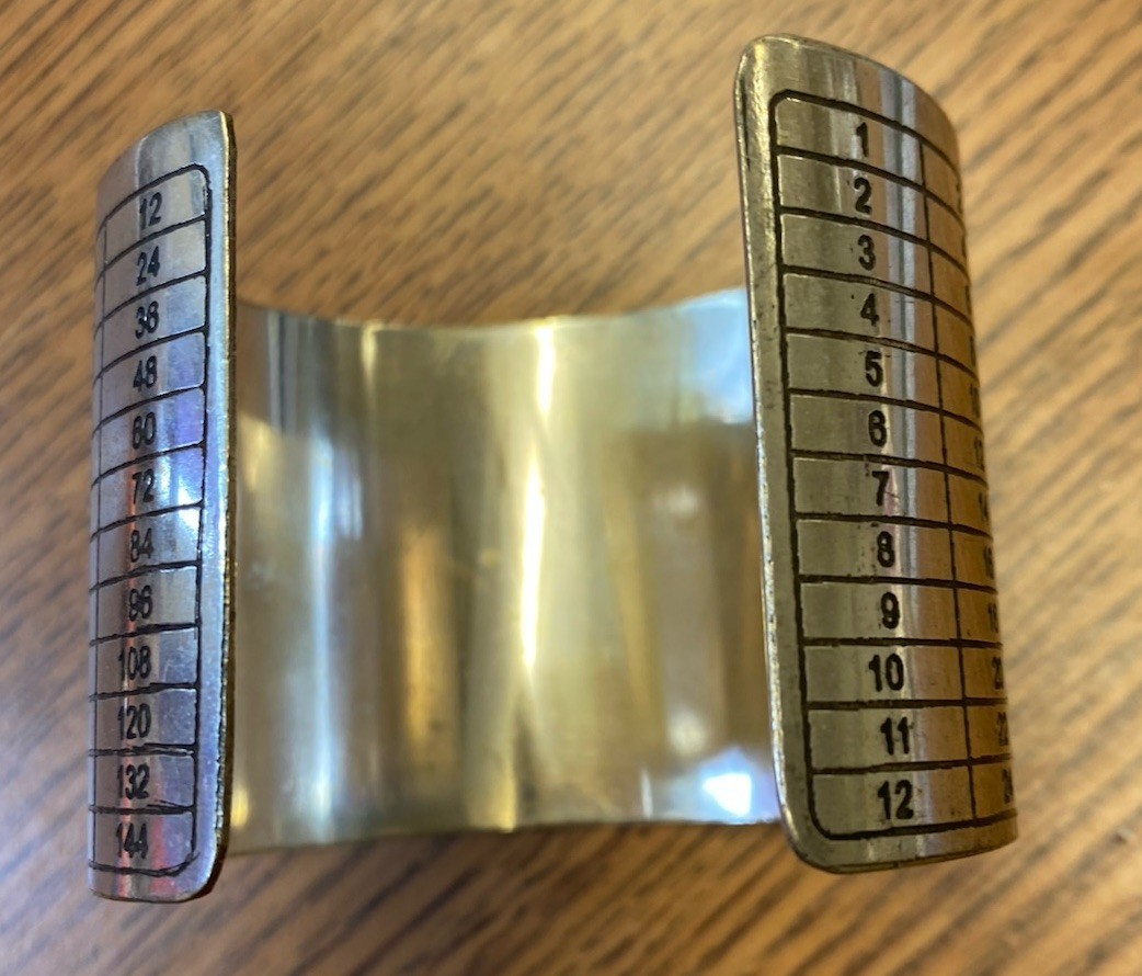 Large Cuff Multiplication Table Bracelet - image 9