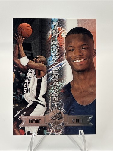 1996 Press Pass Kobe Bryant Jermaine O’Neal Rookie RC High School Sensations #44