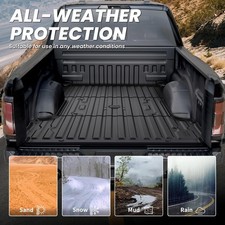 2017-2026 Ford F250 F350 F450 Bed Liner 8-foot Truck Bed Mat Heavy-duty Rubber