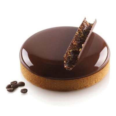 SILIKOMART Palet Stampo Crostata Silikonform mit Tarte Ring ø 15 cm 2er Set