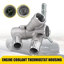 Engine Coolant Thermostat Housing Assembly For Ford Edge Lincoln MKS MKT MKX MKZ