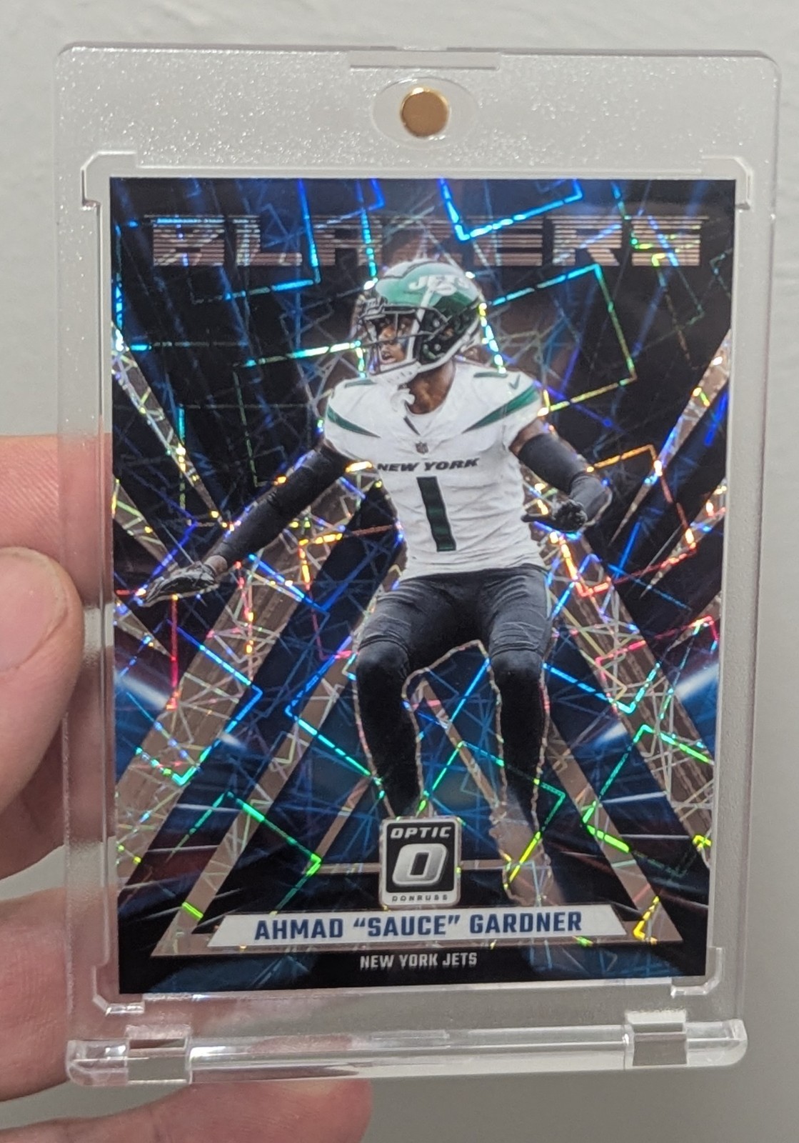 2023 Donruss Optic AHMAD SAUCE GARDNER BLAZERS CASE HIT SSP #10. Mint Condition