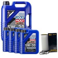 MotoröL Set High Tech 5W-30 Liqui Moly 9 Liter + ÖLfilter FüR BMW 5Er 7Er X5 E60