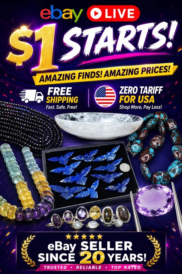 🚨 GEMSTONE MADNESS LIVE! $1 Start | Bid • Win • Save BIG