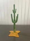 Vintage Playmobil Tall Cactus w/ Sand Base Western Desert 1980's