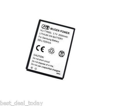 MUGEN POWER 2000mAh SLIM EXTENDED LIFE BATTERY FOR SAMSUNG BLAZE 4G T769 TMOBILE